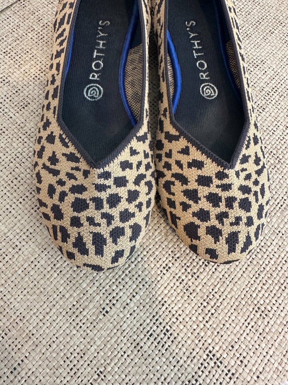Rothy's Leopard round toe tan black print size 9 - Picture 8 of 11